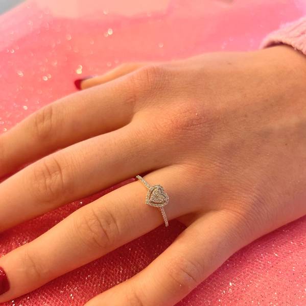 Hovedbilde Diamantring HEART med ...