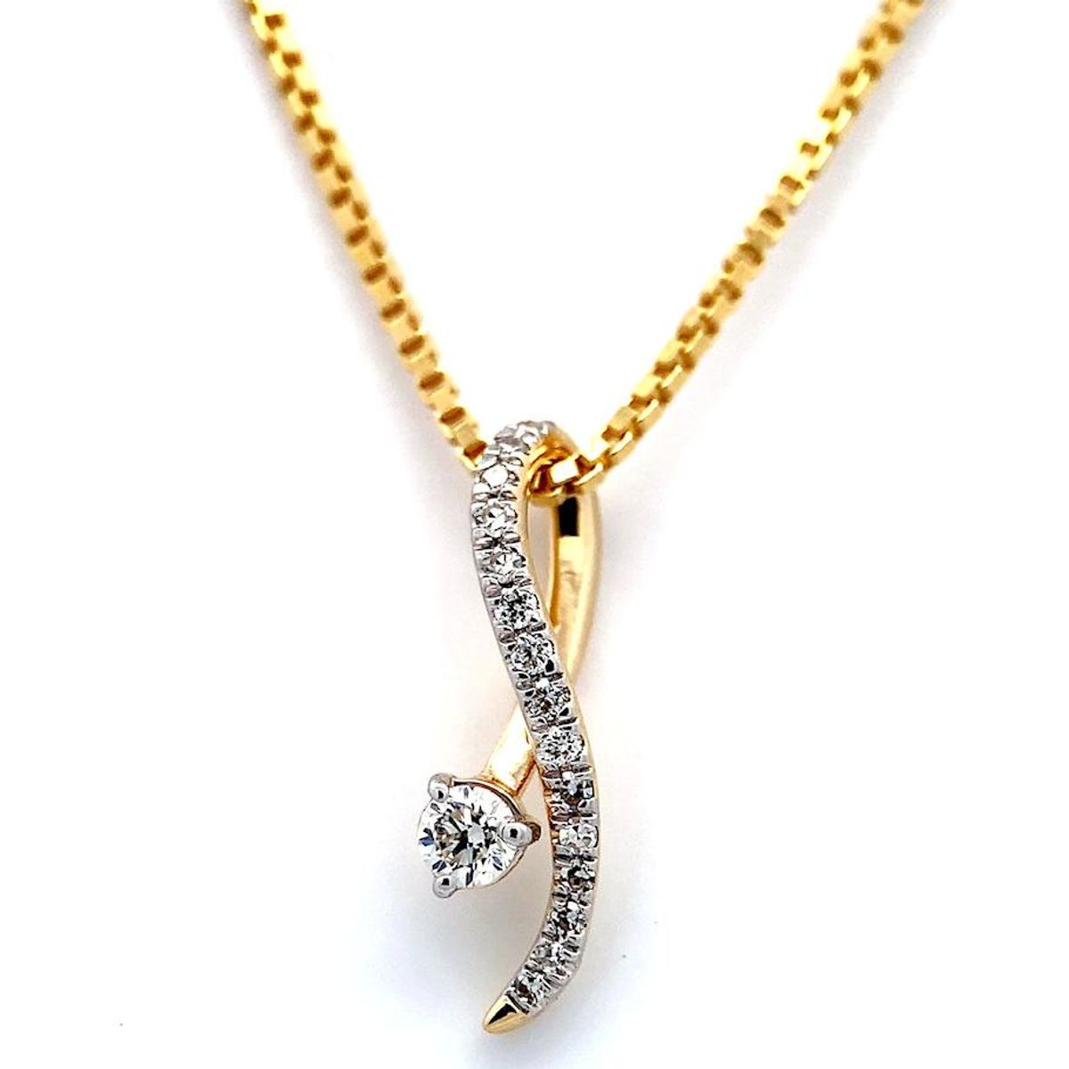 SpesialPris! Diamantsmykke 0.15 carat diamanter