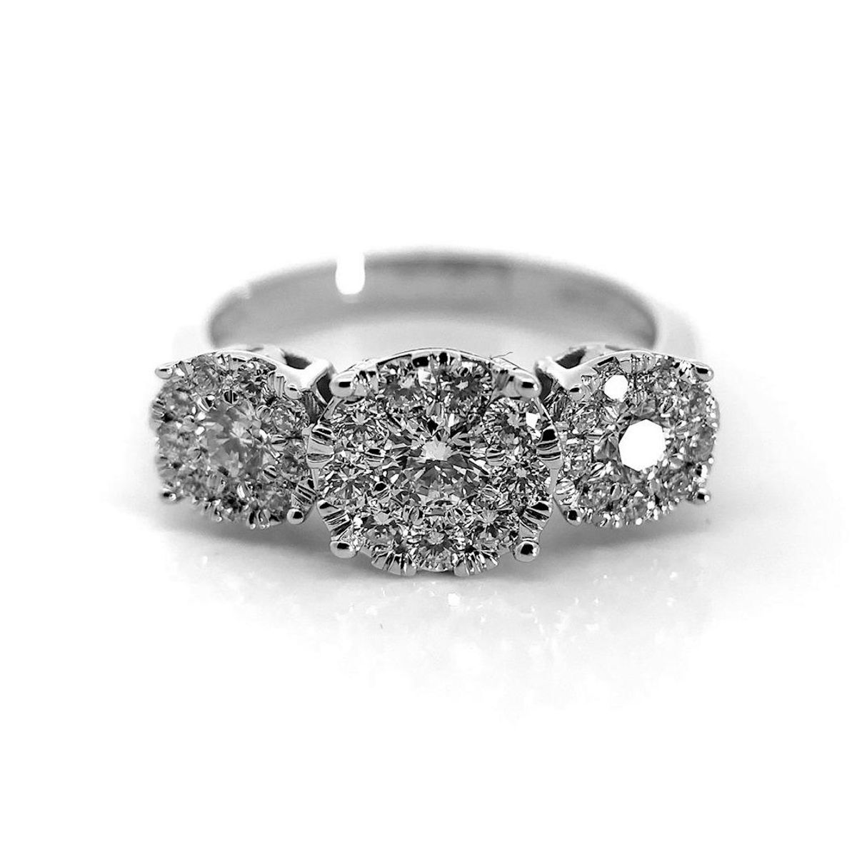 Diamantring med diamanter 1.00 carat w.si (585)