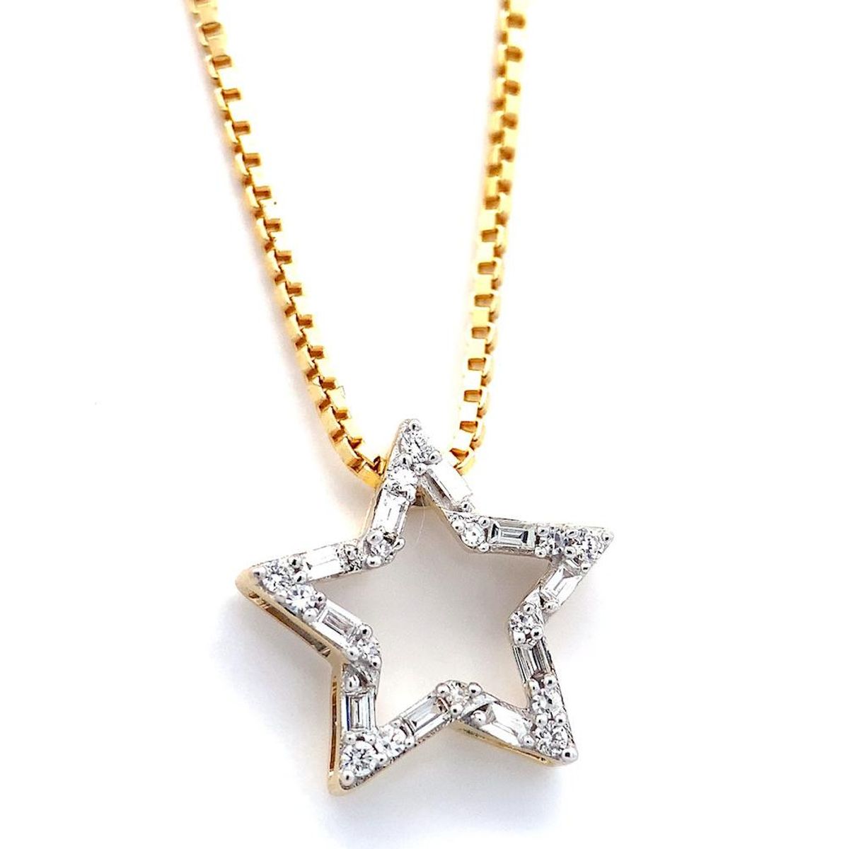 Diamantstjerne med 0.15 carat diamanter